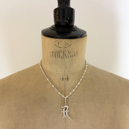 MEDIVAL INITIAL PENDANT "R"