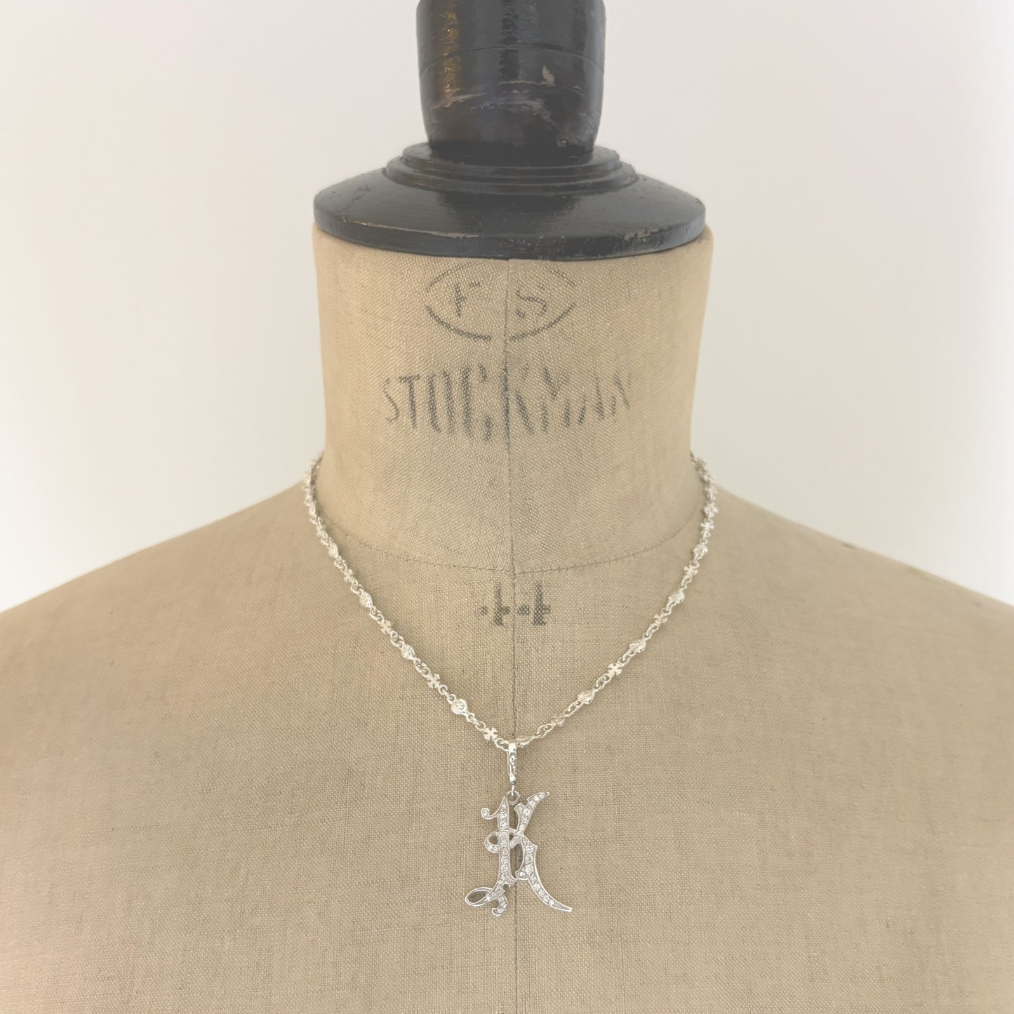 MEDIVAL INITIAL PENDANT "K"