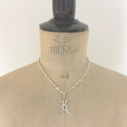MEDIVAL INITIAL PENDANT "K"