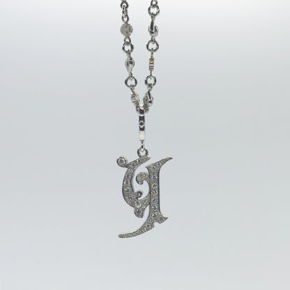 MEDIVAL INITIAL PENDANT "Y"