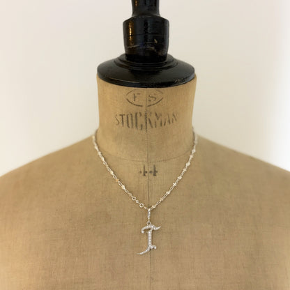 MEDIVAL INITIAL PENDANT "T"