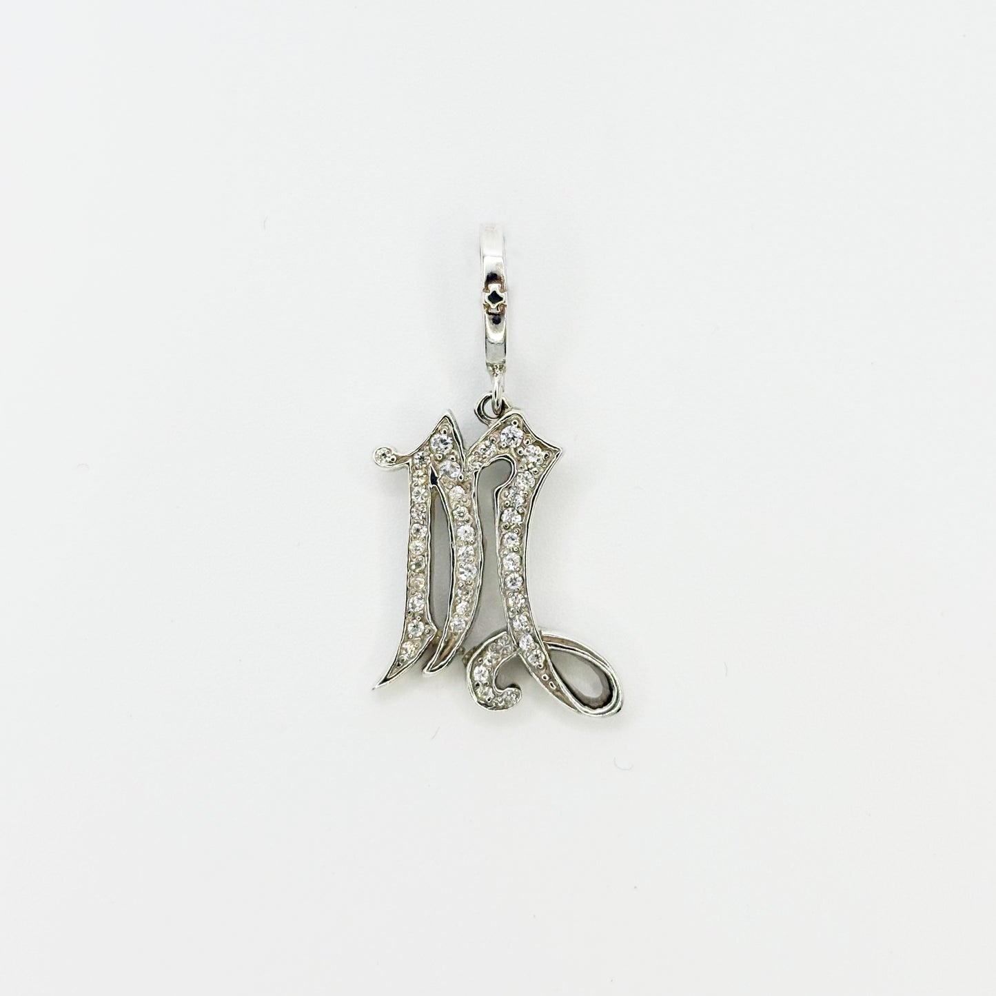 SMALL MEDIVAL INITIAL PENDANT "M"