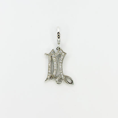 SMALL MEDIVAL INITIAL PENDANT "M"