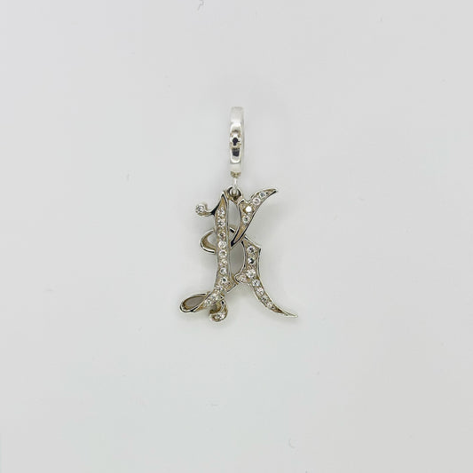 SMALL MEDIVAL INITIAL PENDANT "K"