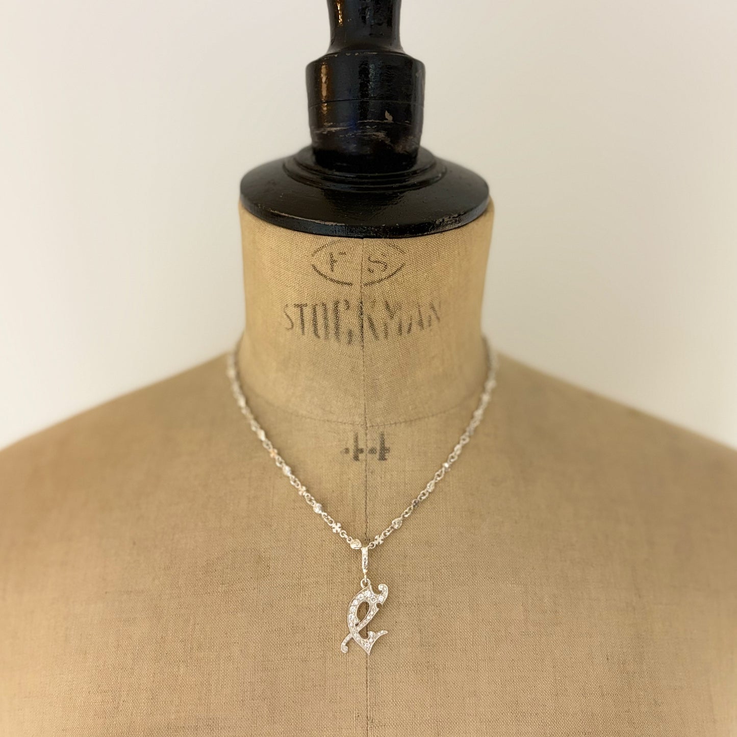 MEDIVAL INITIAL PENDANT "C"