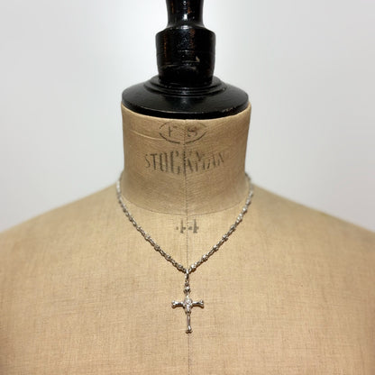 LOREE RODKIN SKULL BONE CROSS PENDANT